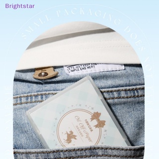 Brightstar ใหม่ กระดาษซับมัน แบบพกพา พร้อมกระจกแต่งหน้า สําหรับผู้หญิง 80 แผ่น