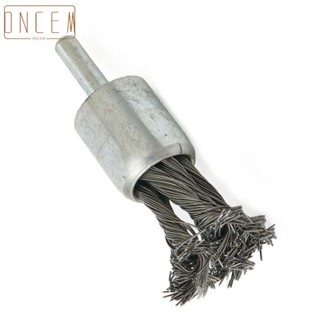 【ONCEMOREAGAIN】End brush Scale For metalworking Abrasive Stem mounted Rust Wire knot 1/4" Shank