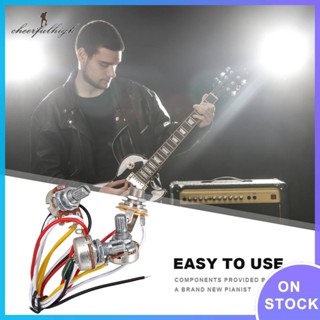 ✿cheerfulhigh✿ 250K 1V1T Jack Bass Wiring Harness Prewired Practical Bass Wiring Acoustic Bass Pickup Pre- Wired