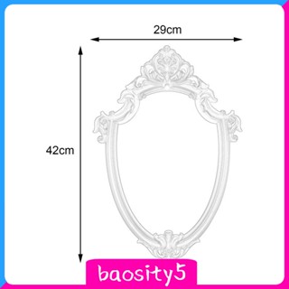 [Baosity5] กระจกแกะสลัก สไตล์วินเทจ สําหรับแขวนตกแต่งผนังห้องนอน ห้องนั่งเล่น