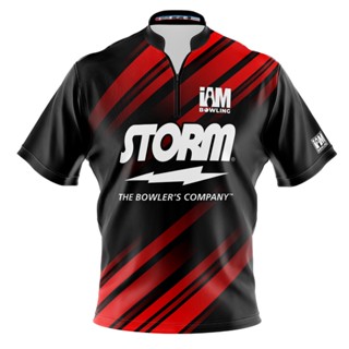 Storm DS เสื้อโปโล แขนสั้น พิมพ์ลายโบว์ลิ่ง 1514-ST 3D