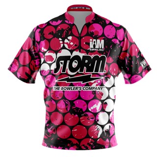 Storm DS เสื้อโปโล แขนสั้น พิมพ์ลายโบว์ลิ่ง 2050-ST 3D