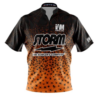 Storm DS เสื้อโปโล แขนสั้น พิมพ์ลายโบว์ลิ่ง 2039-ST 3D