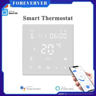 Tuya WiFi Smart Thermostat Temperature Controller for Electric floor Heating, Water/Gas Boiler Support Voice Control Work with Alexa and Google Assistant fore