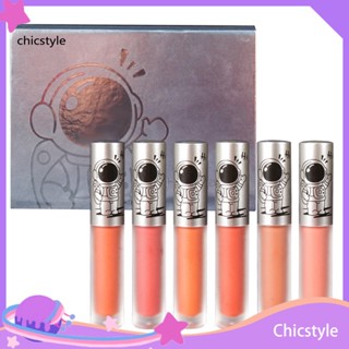 Chicstyle ลิปสติก ลิปกลอส เนื้อลิขวิด ธรรมชาติ ปลอดภัย สําหรับเด็กผู้หญิง 6 ชิ้น/ชุด