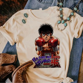 เสื้อยืด พิมพ์ลายมังงะ Hajime No Ippo สไตล์ฮาราจูกุ แฟชั่นฤดูร้อน สําหรับผู้หญิง