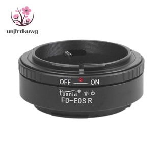 Fusnid แหวนอะแดปเตอร์เมาท์เลนส์ สําหรับเลนส์ Canon FD เป็นกล้องไร้กระจก Canon EOS R RP R5 R6 RF