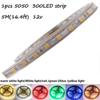 สายไฟ LED 5050 12V SMD 60 ดวง ยาว 5 เมตร กันน้ํา ติดทนนาน