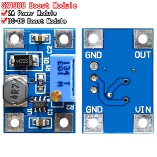 โมดูลแปลงพลังงาน 2-24V เป็น 2-28V 2A DC-DC SX1308 ปรับได้ สําหรับ DIY 5 ชิ้น