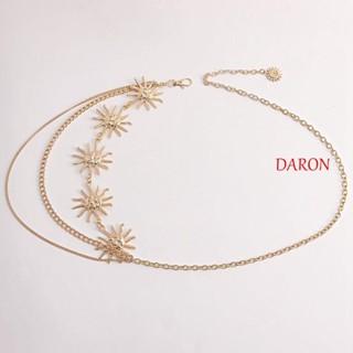 Daron สายโซ่คาดเอว สีเงิน สีทอง สไตล์ฮาราจูกุ สําหรับผู้หญิง