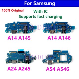 บอร์ดเชื่อมต่อสายชาร์จ USB สําหรับ Samsung Galaxy A14 A24 A54 A146 A145 A245 A546