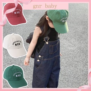 🍓GNR BABY🍊หมวกเบสบอล กันแดด พิมพ์ลายตัวอักษร แฟชั่นฤดูใบไม้ผลิ และฤดูใบไม้ร่วง สําหรับเด็กผู้หญิง อายุ 3-12 ปี