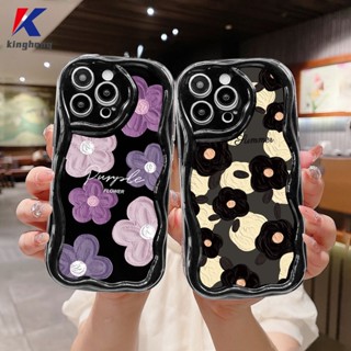 เคสโทรศัพท์มือถือ ขอบโค้ง ลายสวนคนรักไวโอเล็ต 3D แวววาว สําหรับ Samsung A22 A52 A13 A14 A32 A12 A03 A04 A04S A03S A23 A50 A02S A51 A24 A20 A50S A30S A52S A30 M12 M22 M32 A125 A13 Lie A14 LTE A037F F12 M04 M10S M02S A025 A205 A305 F02S