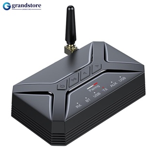 Grandstore T-R22 อะแดปเตอร์รับส่งสัญญาณเสียงบลูทูธไร้สาย 2-in-1 RCA AUX อินเตอร์เฟส USB O7W1