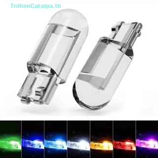 Trillioncatalpa หลอดไฟ Led T10 6000K สําหรับติดป้ายทะเบียนรถยนต์ 2 ชิ้น