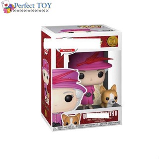 ตุ๊กตาฟิกเกอร์ PS Funko Pop Queen Elizabeth II Queen Of The United Kingdom ของเล่นสําหรับเด็ก