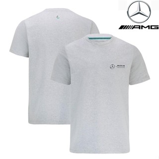 เสื้อกีฬาแขนสั้น ลายทีมแข่งขัน F1 Mercedes AMG Petronas F1 เหมาะกับฤดูร้อน สําหรับผู้ชาย และผู้หญิง 2023