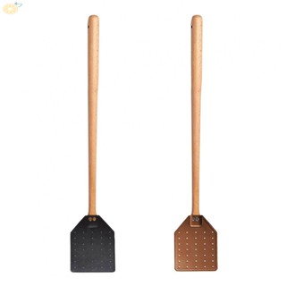 【VARSTR】Elegant and Effective Leather Fly Swatter Sleek Solution for Home Insect Control