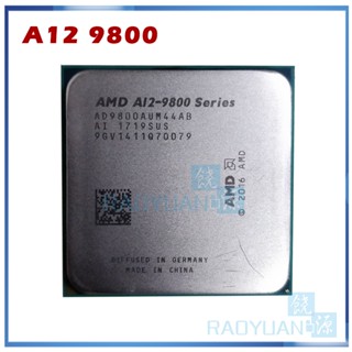 ซ็อกเก็ตโปรเซสเซอร์ CPU AMD A12-Series A12-9800 A12 9800 3.8 GHz Quad-Core AD9800AUM44AB AM4