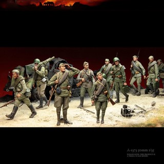 9.9 เหนื่อยมาก[ส่งไว] โมเดลฟิกเกอร์ทหาร 1/35 World War II เรซิ่น สีขาว A-1373 GSAP