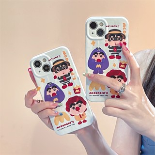 ใหม่ เคสโทรศัพท์มือถือ กันกระแทก ลายการ์ตูน McDonalds Xiaochao Street Wear สําหรับ Apple Iphone 14promax 13 11 12 14pro 13