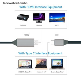 Tt อะแดปเตอร์สายเคเบิ้ล แปลง USB 4/3 4K 30Hz Type C เป็น HDMI สําหรับแล็ปท็อป โทรศัพท์มือถือ MacBook Pro Air Pad Galaxy Surface mbn