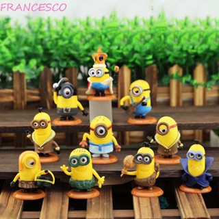 Francesco ฟิกเกอร์ PVC รูปปั้นการ์ตูนมินเนี่ยน Kawaii Despicable Me