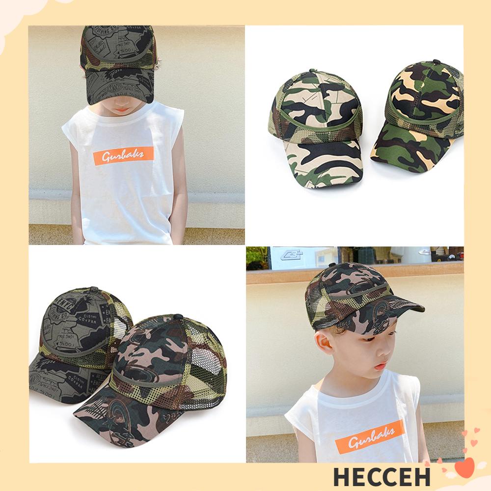 Hecceh หมวกเบสบอล หมวกตาข่าย แฟชั่นฤดูร้อน สไตล์ทหาร สําหรับเด็กผู้ชาย และเด็กผู้หญิง ราคา ถูกที่สุด ดีลบีเคเค