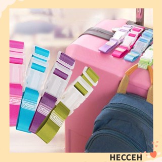 Hecceh 2 ชิ้น สายรัดกระเป๋าเดินทาง ตะขอบรรจุ เข็มขัด สายรัดสัมภาระ สายรัดหัวเข็มขัดแขวน