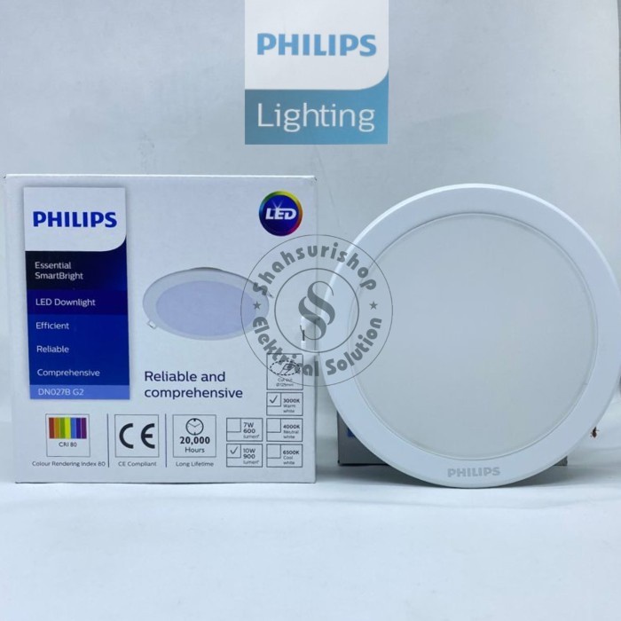 Putih Philips LED DN027B GEN2 10w 10w WATT DOWNLIGHT PANEL 5 นิ ้ ว - สีขาว