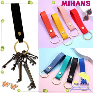 Mih พวงกุญแจหนัง PU 8 สี สําหรับรถยนต์