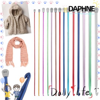 Daphne ตะขอถักโครเชต์ อลูมิเนียม ยาว 14 ขนาด