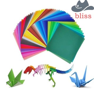 Bliss Origami กระดาษสองด้าน 100 ชิ้น สําหรับตกแต่งผนัง DIY