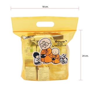 ถุงจัดของใส่บาตรแบบซิปล็อค (ถุงเติมบุญ) SIZE S 1 กล่องมี 15 ถุง SIZE M มี 10 ถุง ยีห้อ SUNZIP