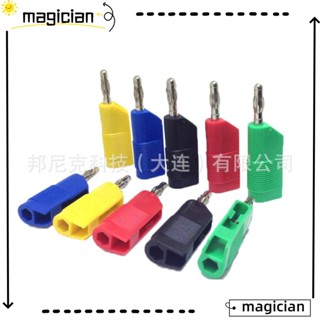 Mag อะแดปเตอร์ปลั๊กกล้วย PA ทองเหลือง 5 สี 4 มม. 30vac-60vdc Max.32A 10 ชิ้น