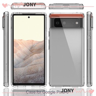 Jony เคสโทรศัพท์มือถือ ซิลิโคนนิ่ม TPU กันรอยขีดข่วน หลากสี แฟชั่น สําหรับ Google Pixel 6 Pro XL