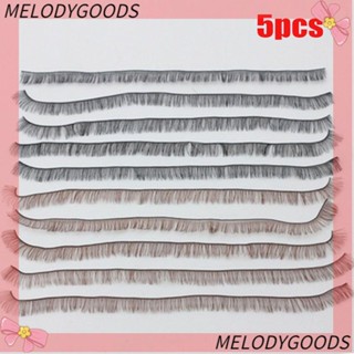 Melodg ขนตาปลอม ยาว 20 ซม. สีดํา น้ําตาล DIY อุปกรณ์เสริม สําหรับตุ๊กตา ของขวัญวันเกิด 5 ชิ้น