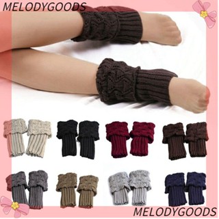 MELODG 1 Pair Leg Warmers Winter Crochet Womens Fashion Shoes Accessories Boot Cuffs