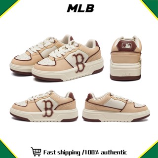 MLB Chunky Liner รองเท้า 💯 รองเท้าผ้าใบ 3ASXCA12N-43BGS Beige