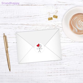 Standhappy ใหม่ สติกเกอร์ฉลาก ลาย Valenes Day Love สําหรับตกแต่งซองจดหมาย งานแต่งงาน ของขวัญ วันหยุด 500 ชิ้น