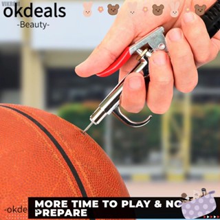 OKDEALS ชุดเครื่องมือปืนเป่าลม หัวฉีดโลหะ สีเงิน สําหรับเครื่องเป่าลม