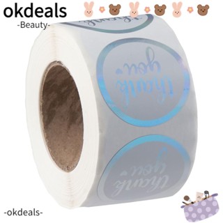 OKDEALS สติกเกอร์ฉลากเลเซอร์ มีกาวในตัว สําหรับติดซองจดหมาย 500 ชิ้น