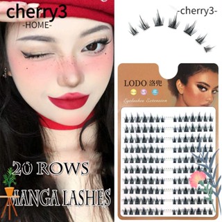 Cherry3 ขนตาปลอมแฮนด์เมด 20 แถว รูปการ์ตูนปีศาจน้อยธรรมชาติ