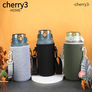 CHERRY3 ปลอกหุ้มขวดน้ําสุญญากาศ พร้อมสายคล้อง สําหรับตั้งแคมป์ เล่นกีฬา