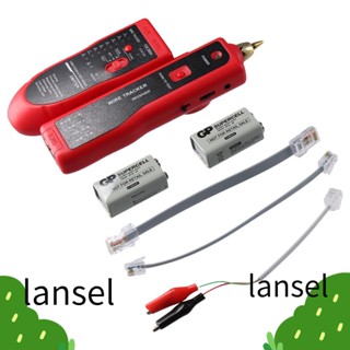 Lansel เครื่องติดตามสายเครือข่าย RJ11 RJ45 พลาสติก ป้องกันการรบกวน สําหรับตรวจสอบความต่อเนื่อง