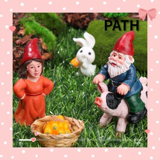 Path ตุ๊กตาคนแคระจิ๋ว สําหรับตกแต่งกระถางต้นไม้ หมู โนม