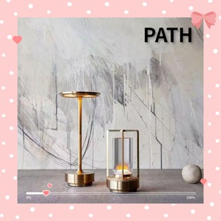 Path โคมไฟตั้งโต๊ะ โลหะ สไตล์ย้อนยุค ชาร์จ USB สําหรับตั้งแคมป์กลางแจ้ง