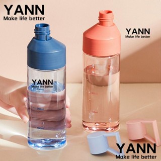 YANN1 ขวดน้ํา แบบพกพา ขนาด 400 มล. สีโปร่งใส สําหรับผู้หญิง