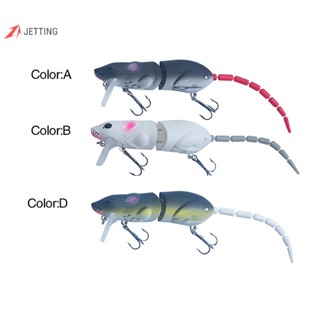 Jtth เหยื่อตกปลา รูปหนู ขนาด 15.5 กรัม 15.5 ซม. สีดํา