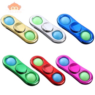 ของเล่น Fidget Finger Gyro ชุบ แบบเรียบง่าย คลายเครียด สําหรับเด็ก และผู้ใหญ่